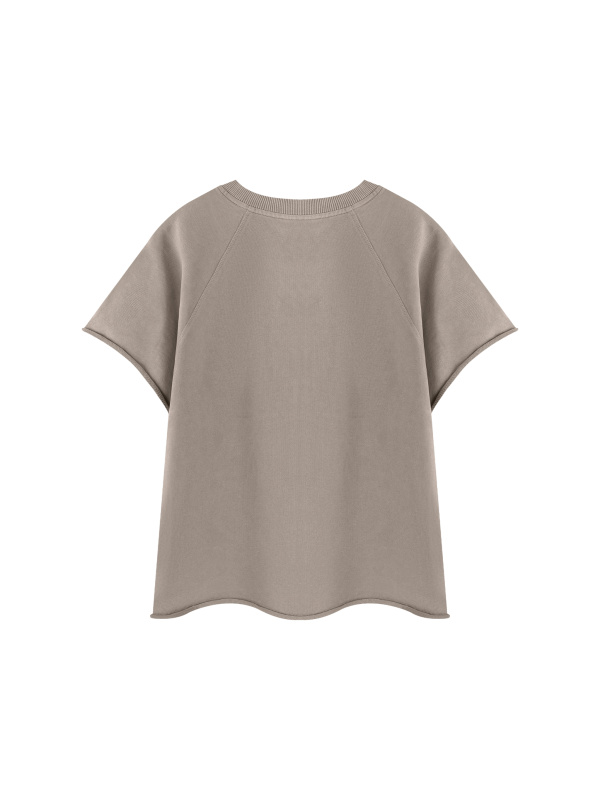 Unisex Vintage Wash Raw Edge T-Shirt
