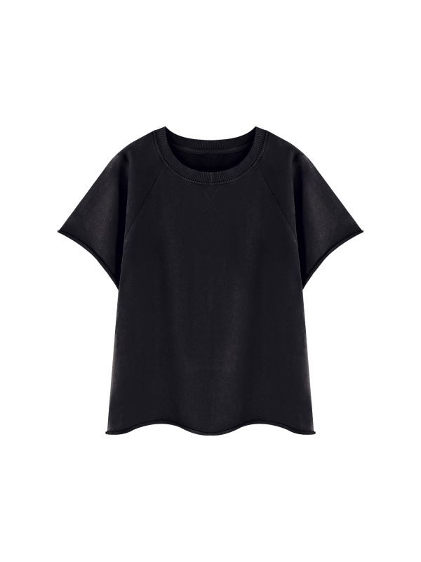 Unisex Vintage Wash Raw Edge T-Shirt
