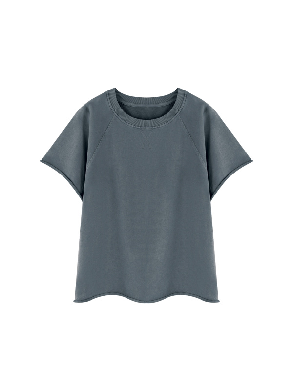 Unisex Vintage Wash Raw Edge T-Shirt