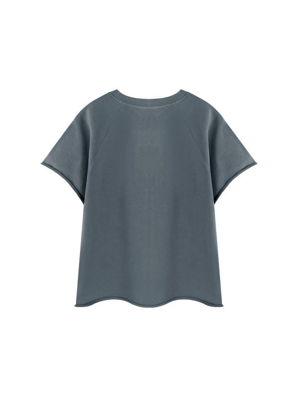 Unisex Vintage Wash Raw Edge T-Shirt