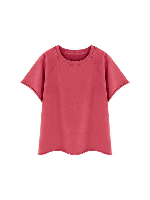 Unisex Vintage Wash Raw Edge T-Shirt