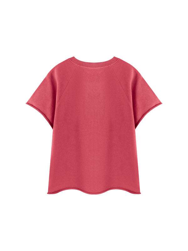 Unisex Vintage Wash Raw Edge T-Shirt