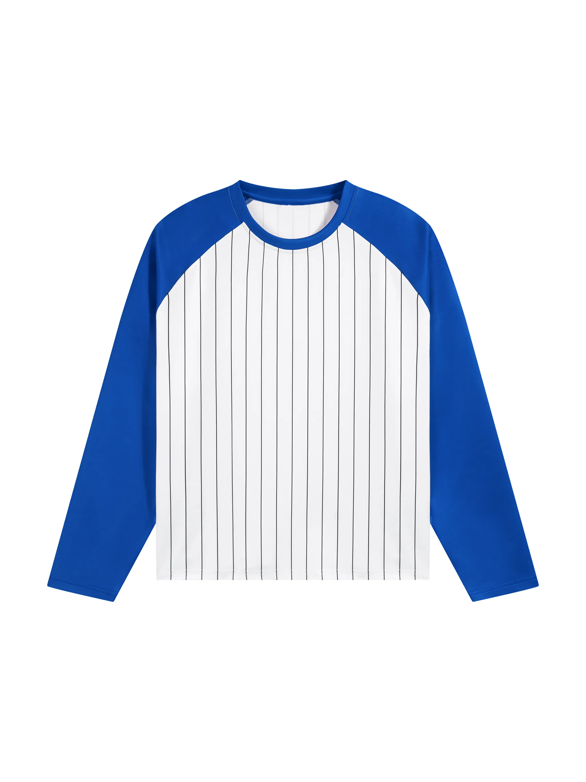 Unisex Striped Raglan Long Sleeve T-Shirt