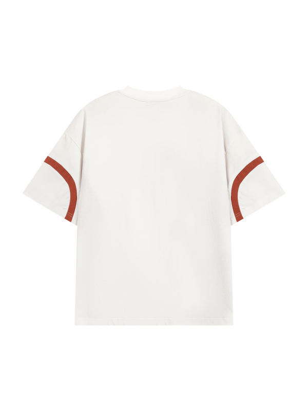 Unisex Color Block V-Neck T-Shirt