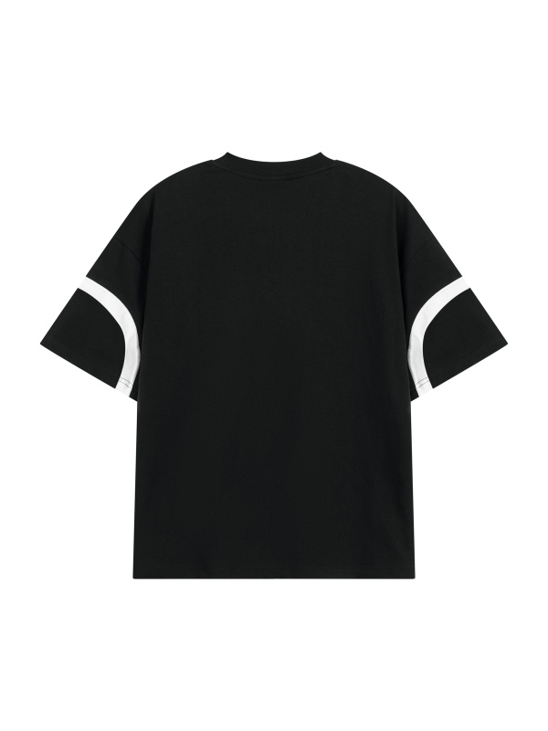 Unisex Color Block V-Neck T-Shirt