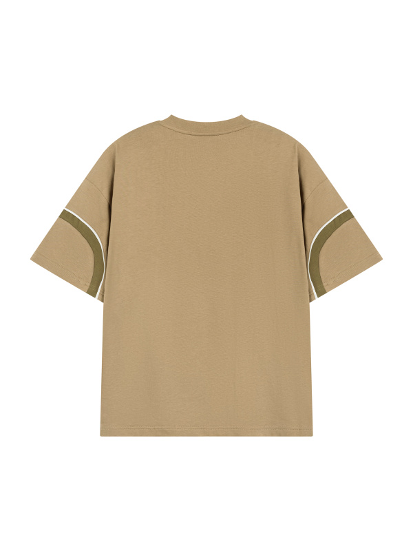 Unisex Color Block V-Neck T-Shirt