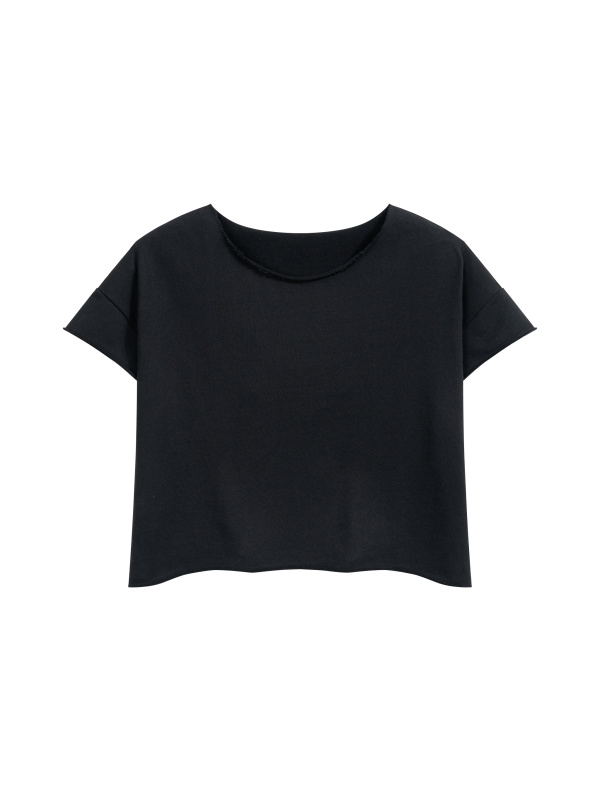 Unisex Heavyweight Boxy Raw Edge T-Shirt
