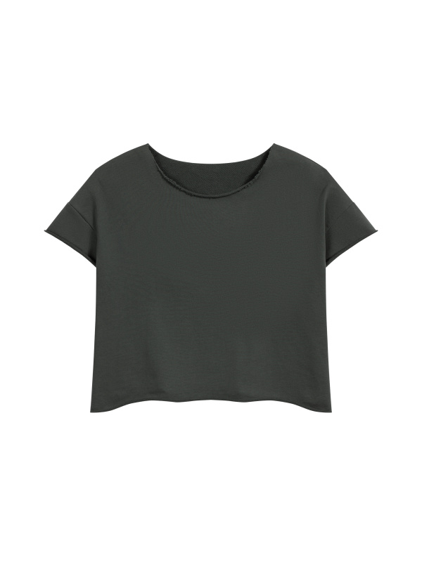 Unisex Heavyweight Boxy Raw Edge T-Shirt