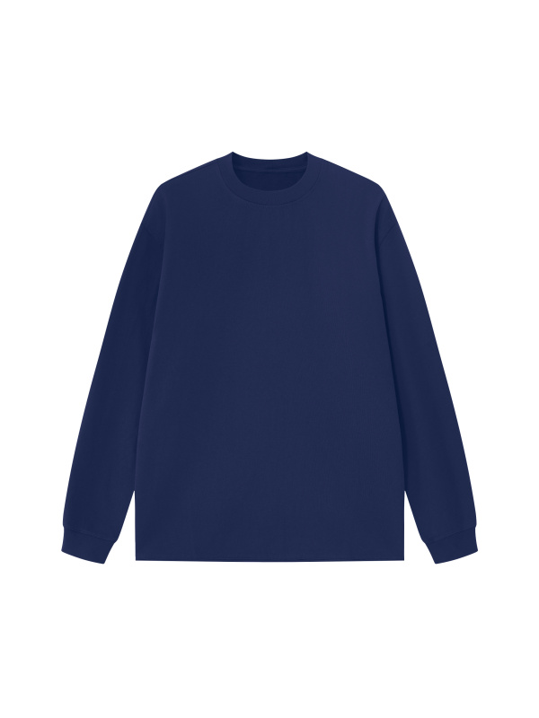 Unisex Raw Hem Long Sleeve T-Shirt