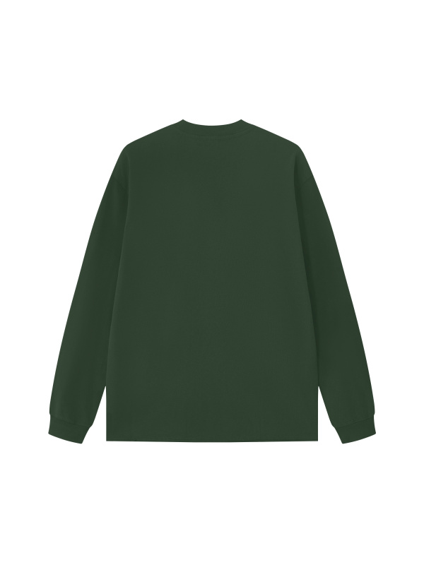 Unisex Raw Hem Long Sleeve T-Shirt