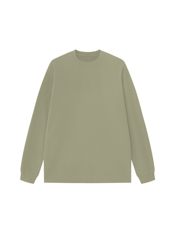 Unisex Raw Hem Long Sleeve T-Shirt