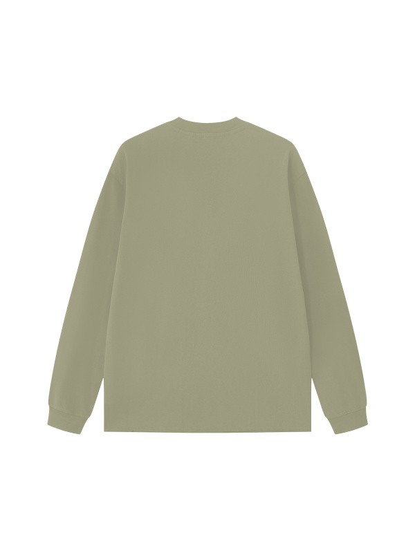 Unisex Raw Hem Long Sleeve T-Shirt
