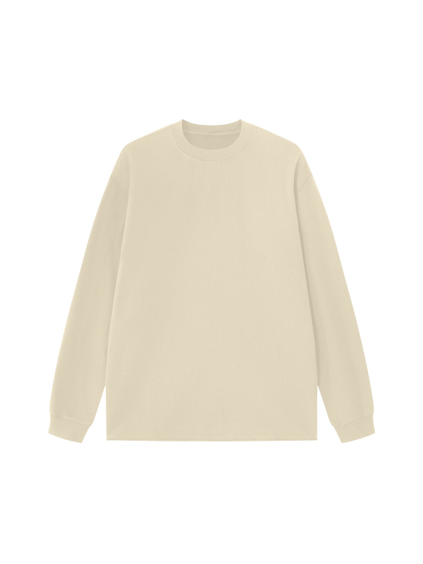 Unisex Raw Hem Long Sleeve T-Shirt