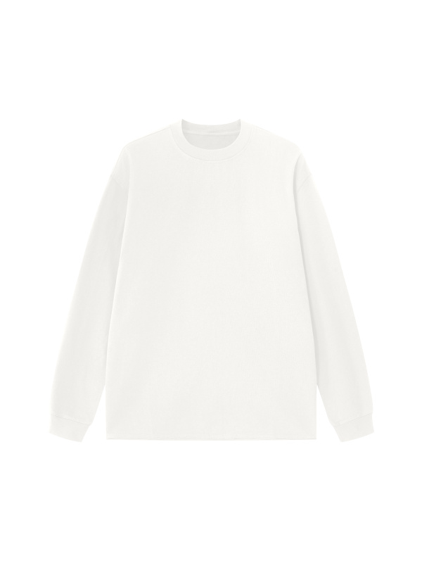Unisex Raw Hem Long Sleeve T-Shirt
