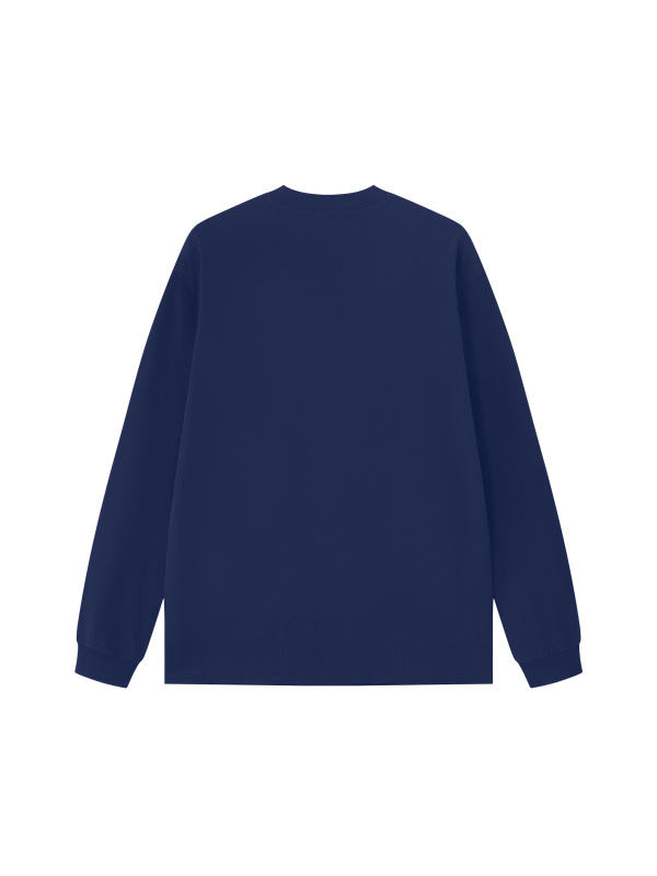Unisex Raw Hem Long Sleeve T-Shirt