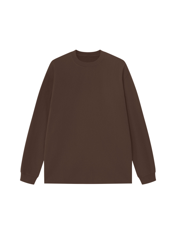 Unisex Raw Hem Long Sleeve T-Shirt