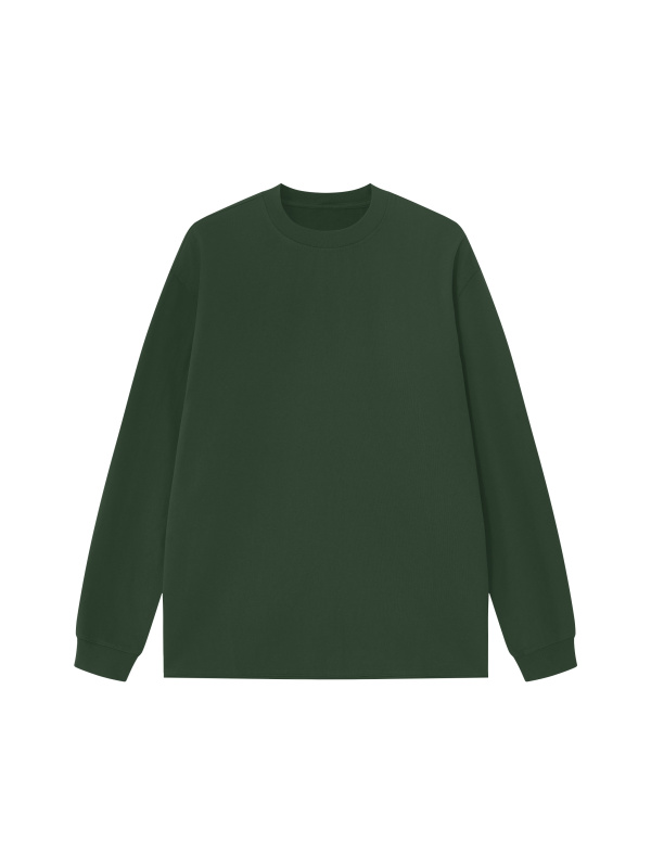 Unisex Raw Hem Long Sleeve T-Shirt