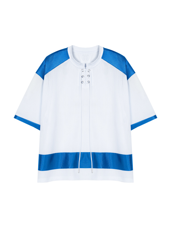 Unisex Raglan Sleeve Mesh Boxy T-Shirt