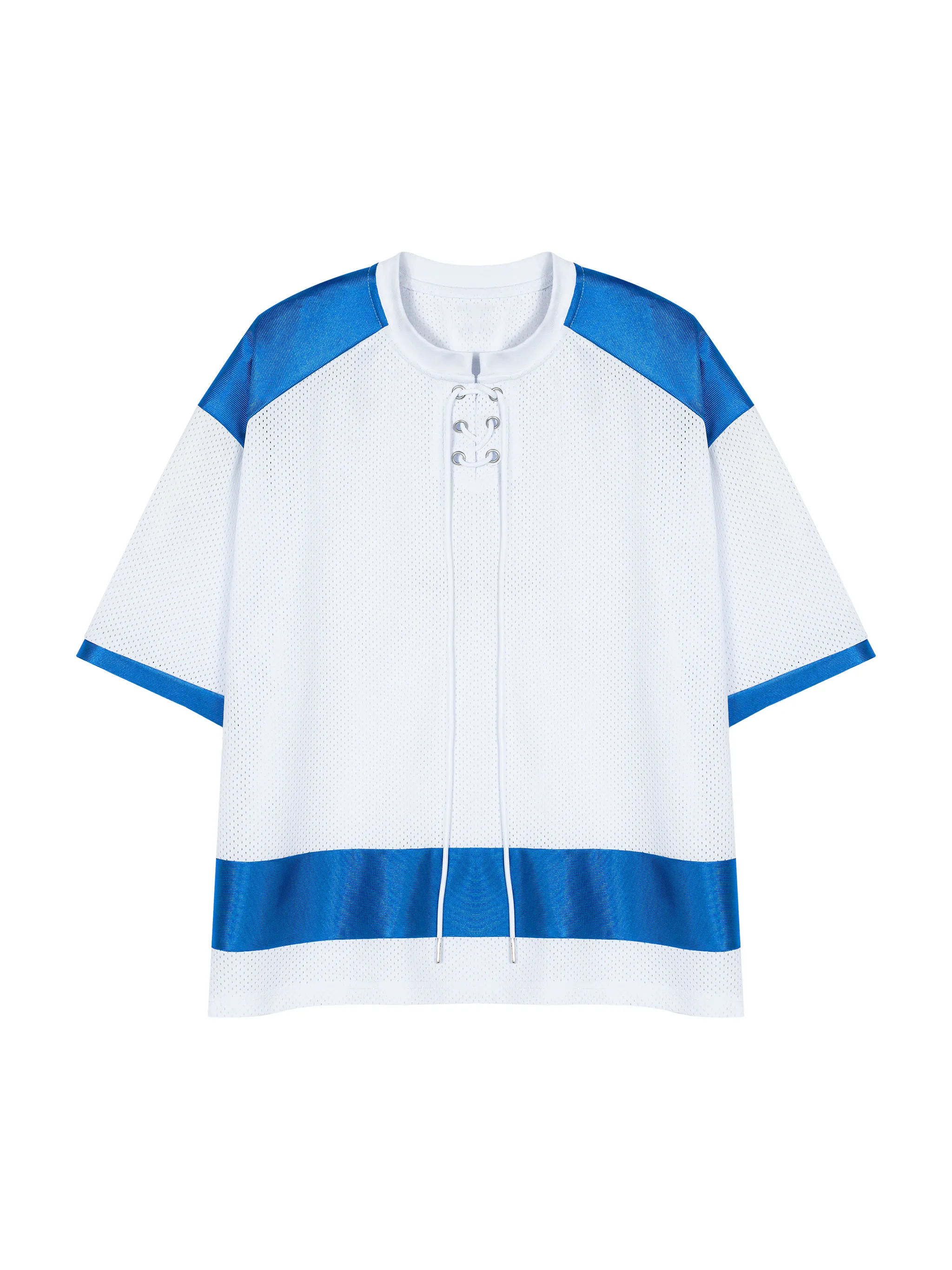 Unisex Raglan Sleeve Mesh Boxy T-Shirt