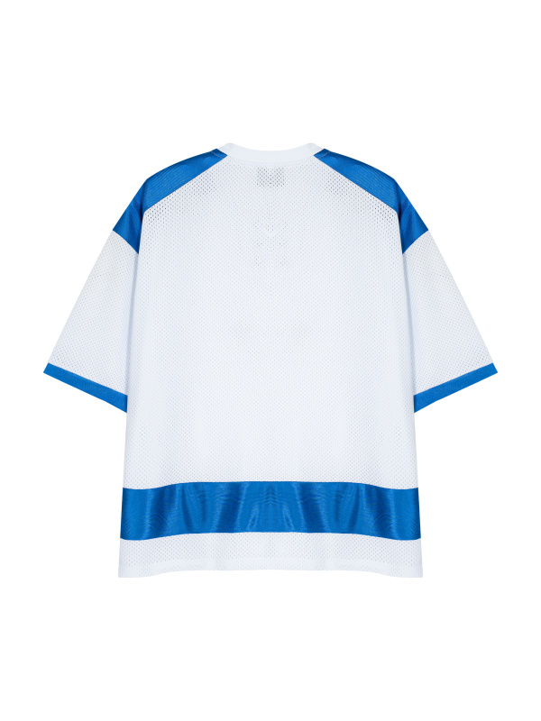 Unisex Raglan Sleeve Mesh Boxy T-Shirt