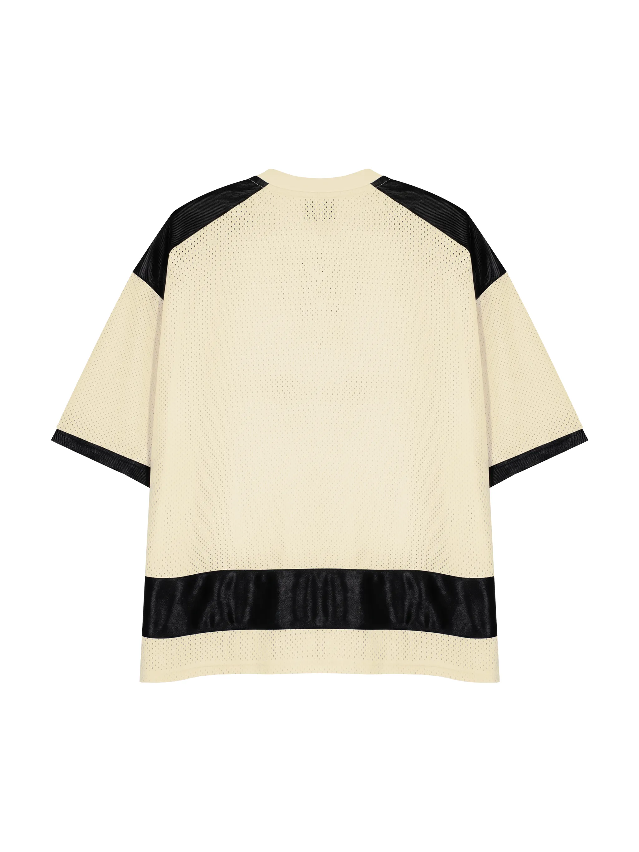 Unisex Raglan Sleeve Mesh Boxy T-Shirt