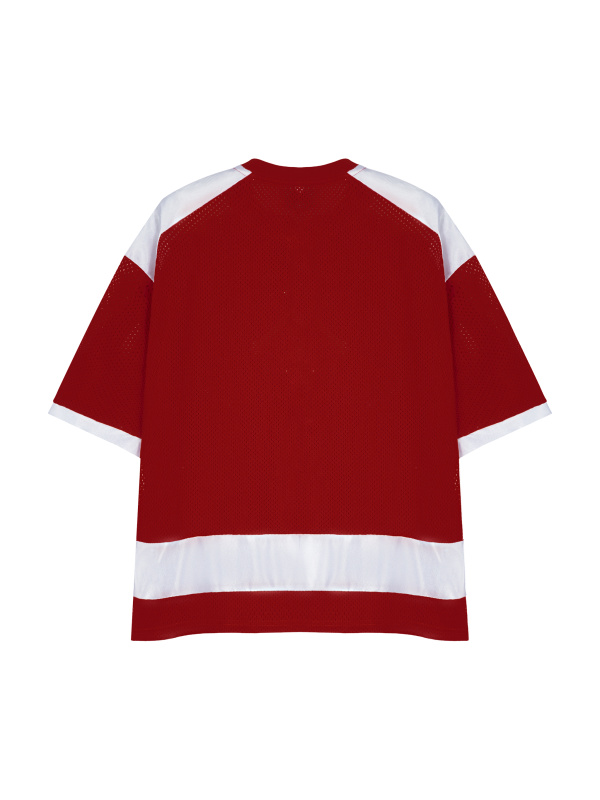 Unisex Raglan Sleeve Mesh Boxy T-Shirt