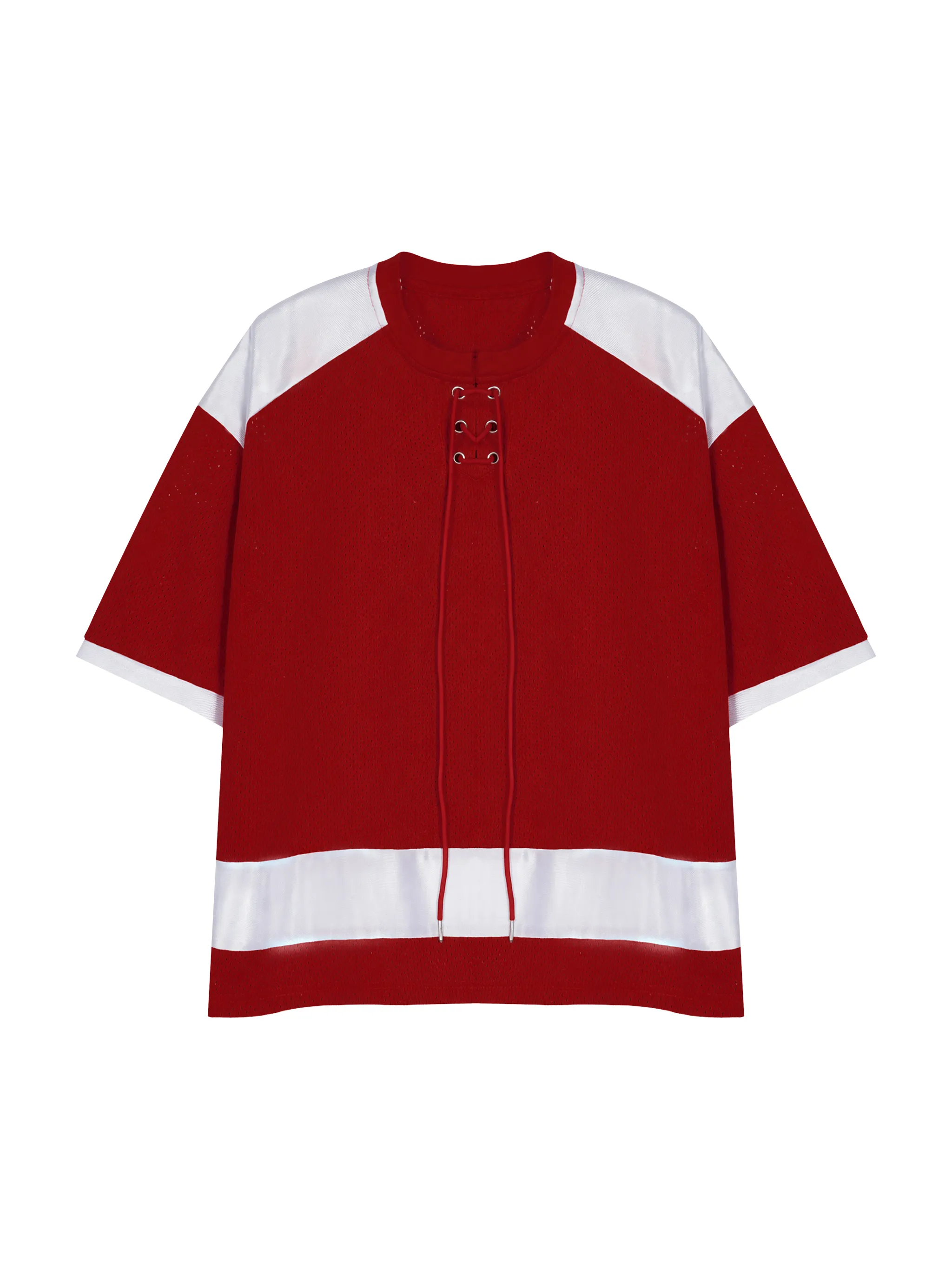 Unisex Raglan Sleeve Mesh Boxy T-Shirt