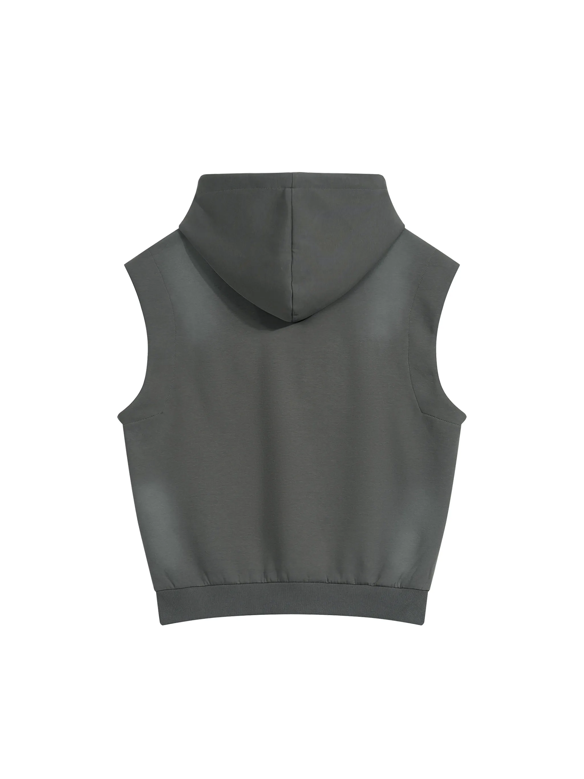 Unisex Vintage Wash Sun Fade Sleeveless Hoodie
