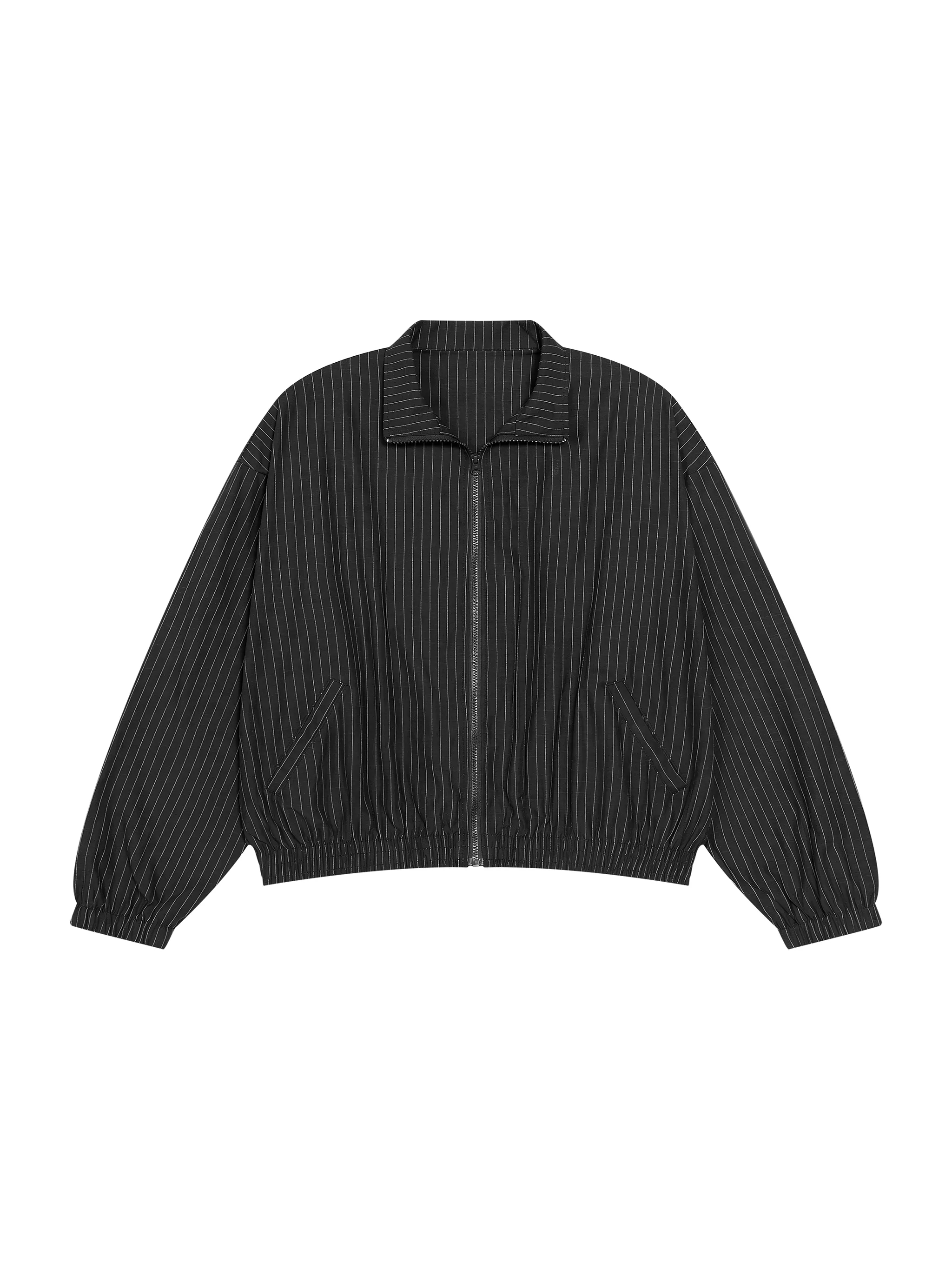 Unisex Striped Full-Zip Track Jacket