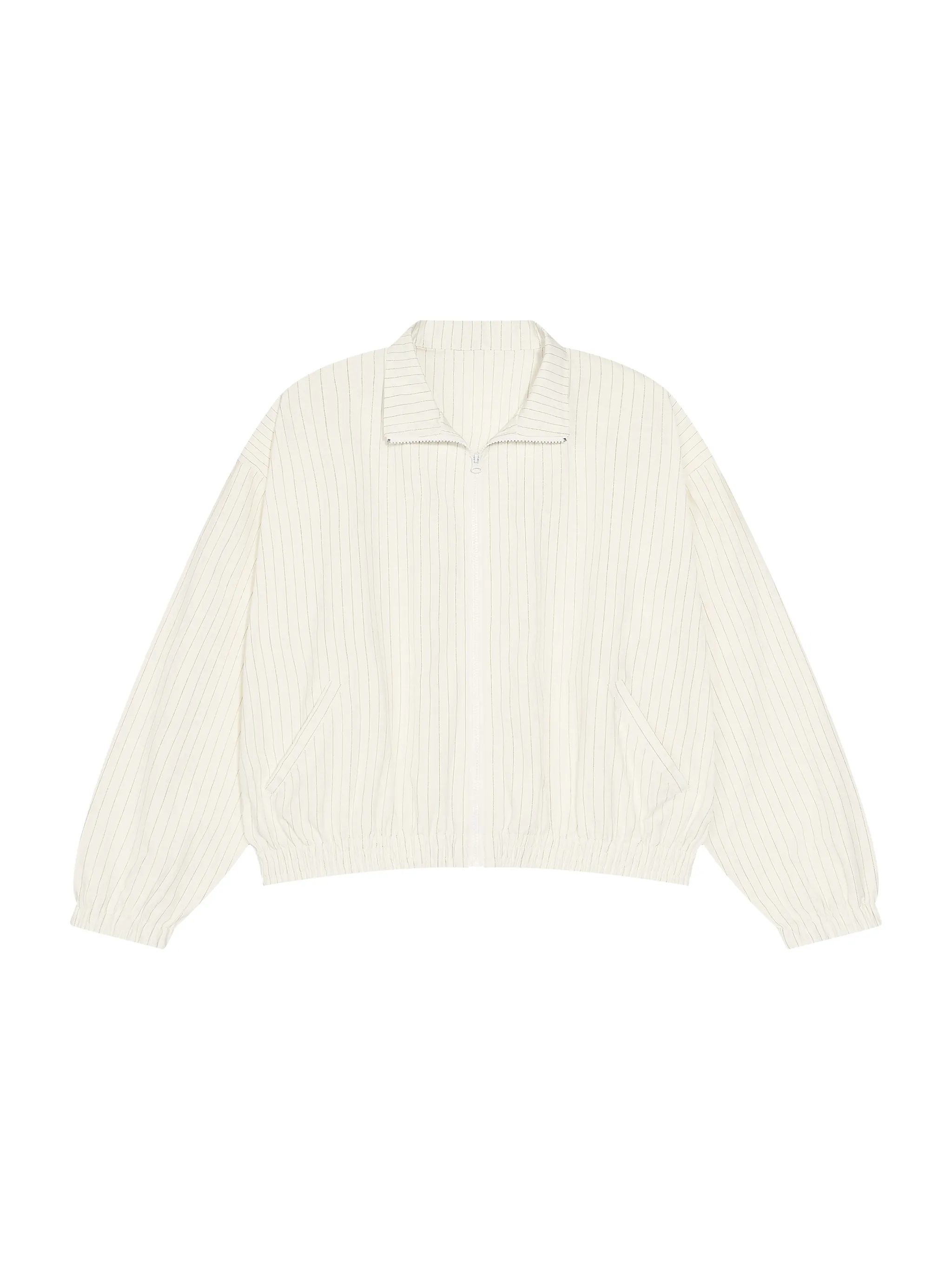 Unisex Striped Full-Zip Track Jacket