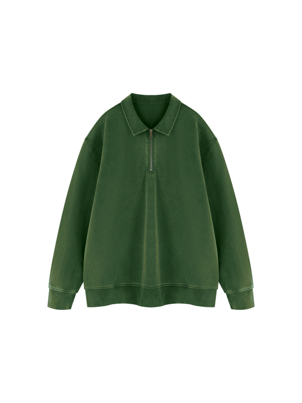 Unisex Vintage Wash Quarter-Zip Sweatshirt