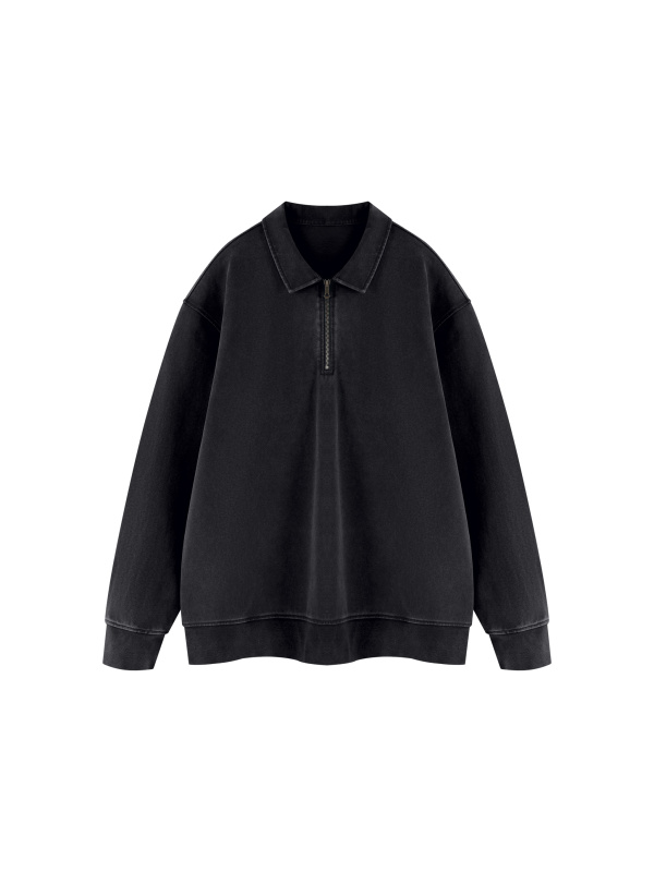 Unisex Vintage Wash Quarter-Zip Sweatshirt