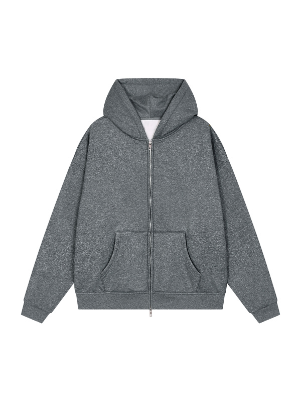 Unisex Sparkles Full Zip Boxy Hoodie