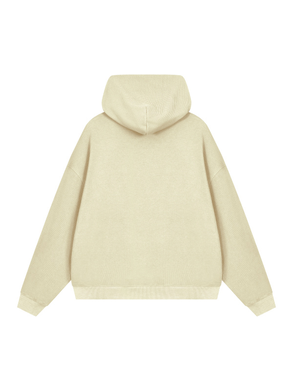 Unisex Waffle Boxy Hoodie