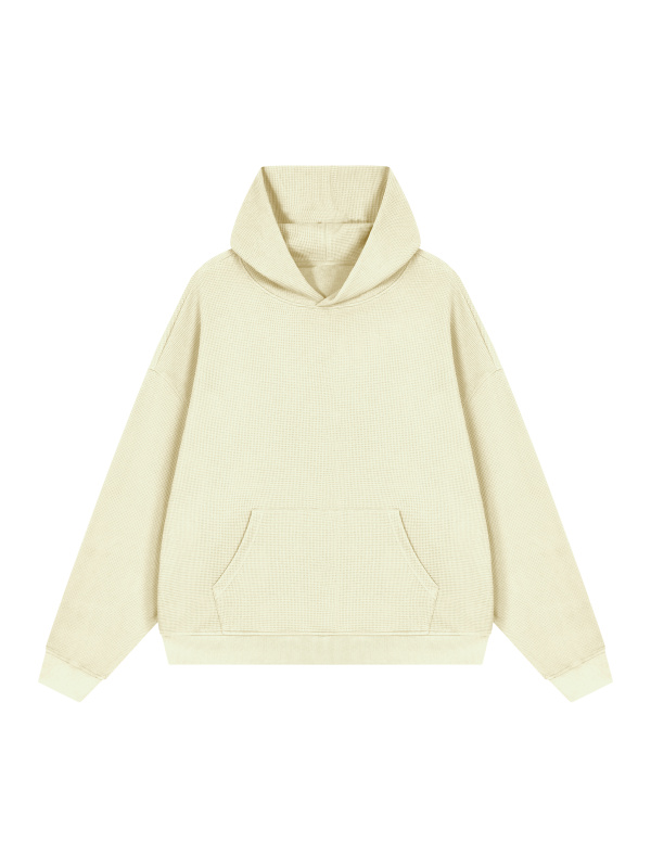 Unisex Waffle Boxy Hoodie