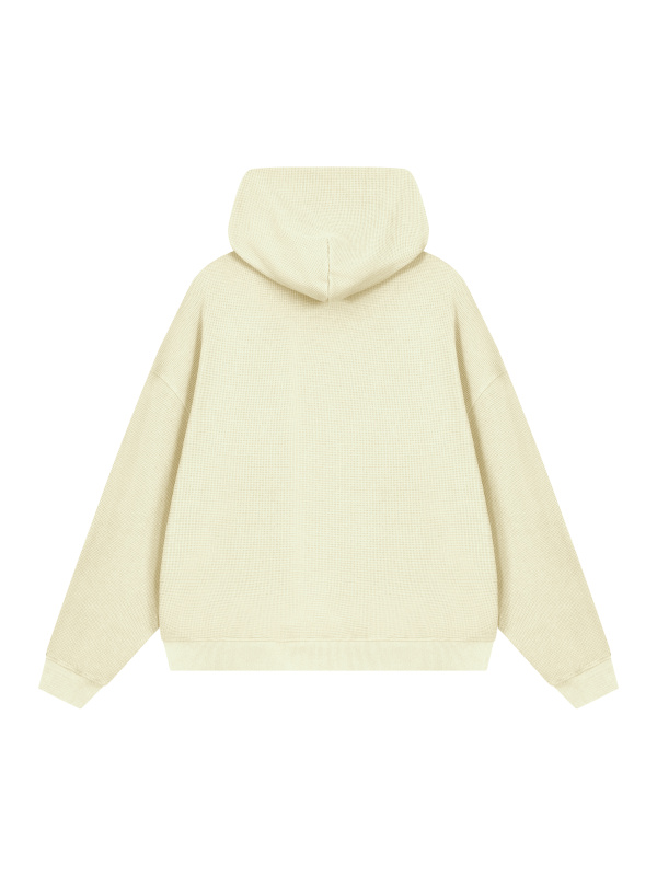 Unisex Waffle Boxy Hoodie