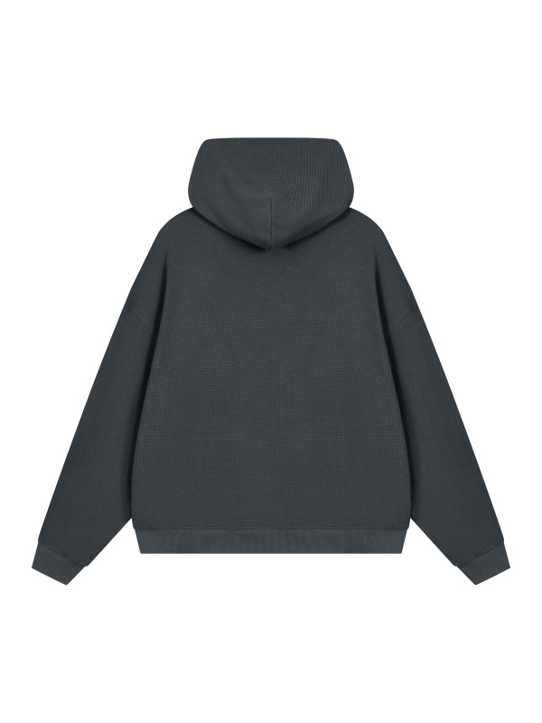 Unisex Waffle Boxy Hoodie