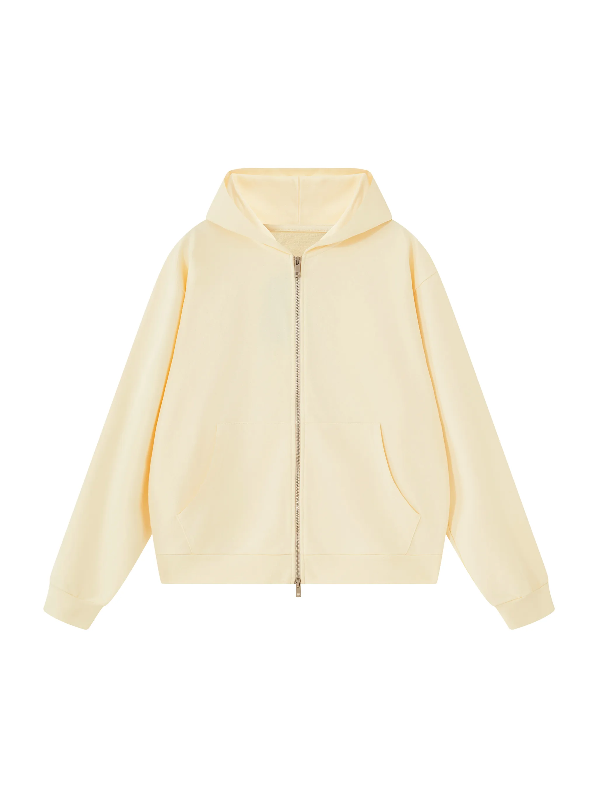 Unisex Drop Shoulder Full Zip Hoodie