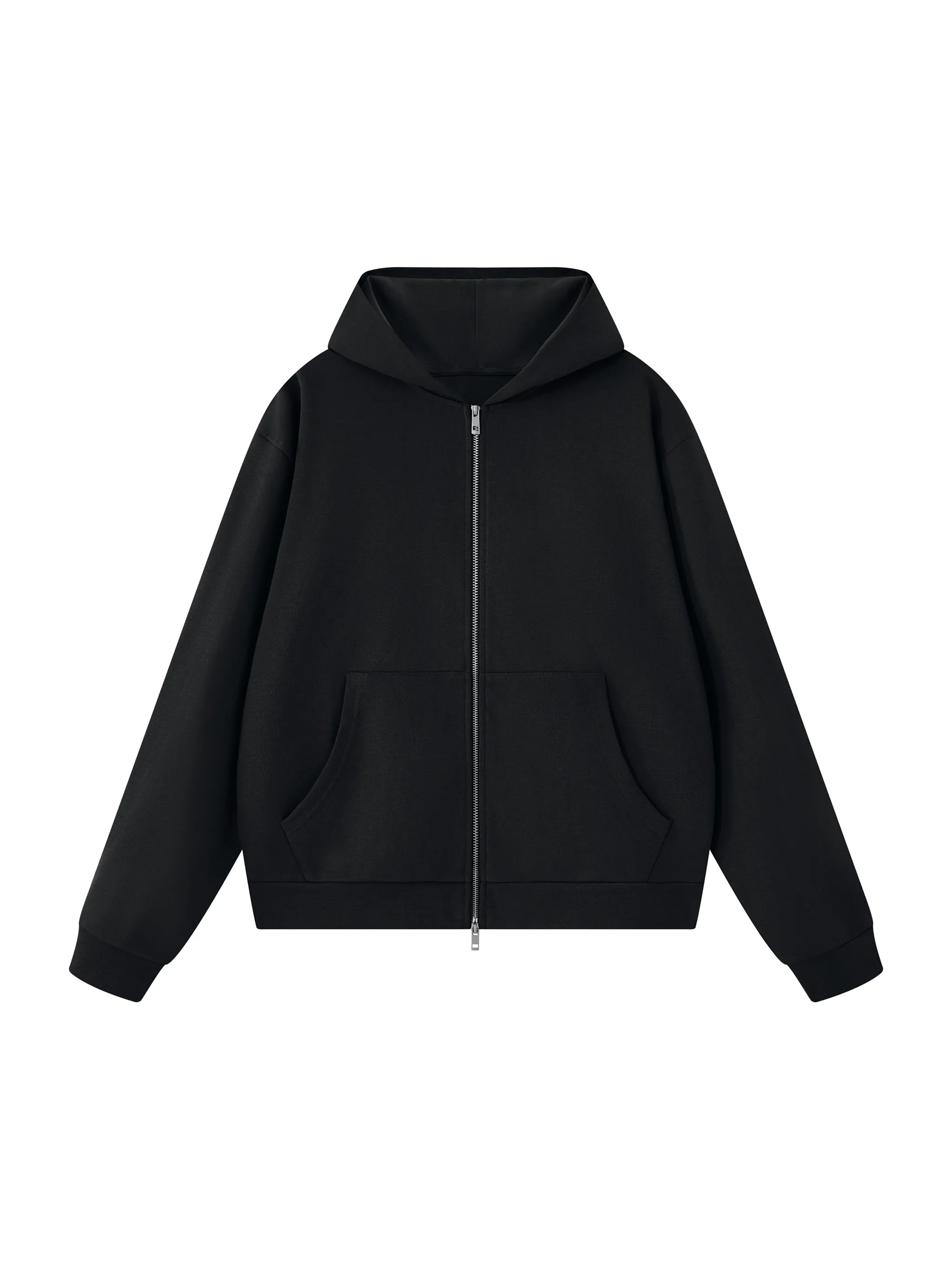 Unisex Drop Shoulder Full Zip Hoodie