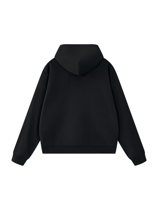 Unisex Drop Shoulder Full Zip Hoodie