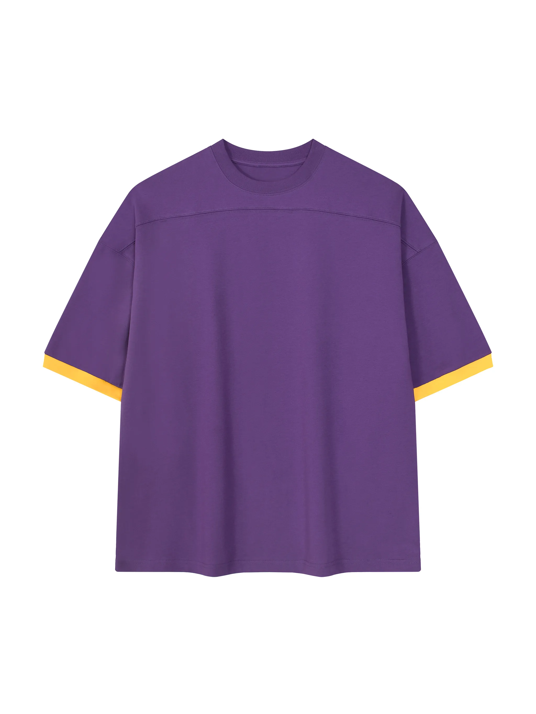 Unisex Color Block Drop Shoulder T-Shirt
