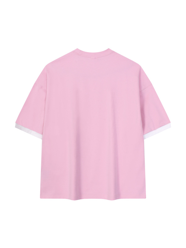 Unisex Color Block Drop Shoulder T-Shirt