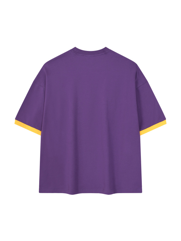 Unisex Color Block Drop Shoulder T-Shirt