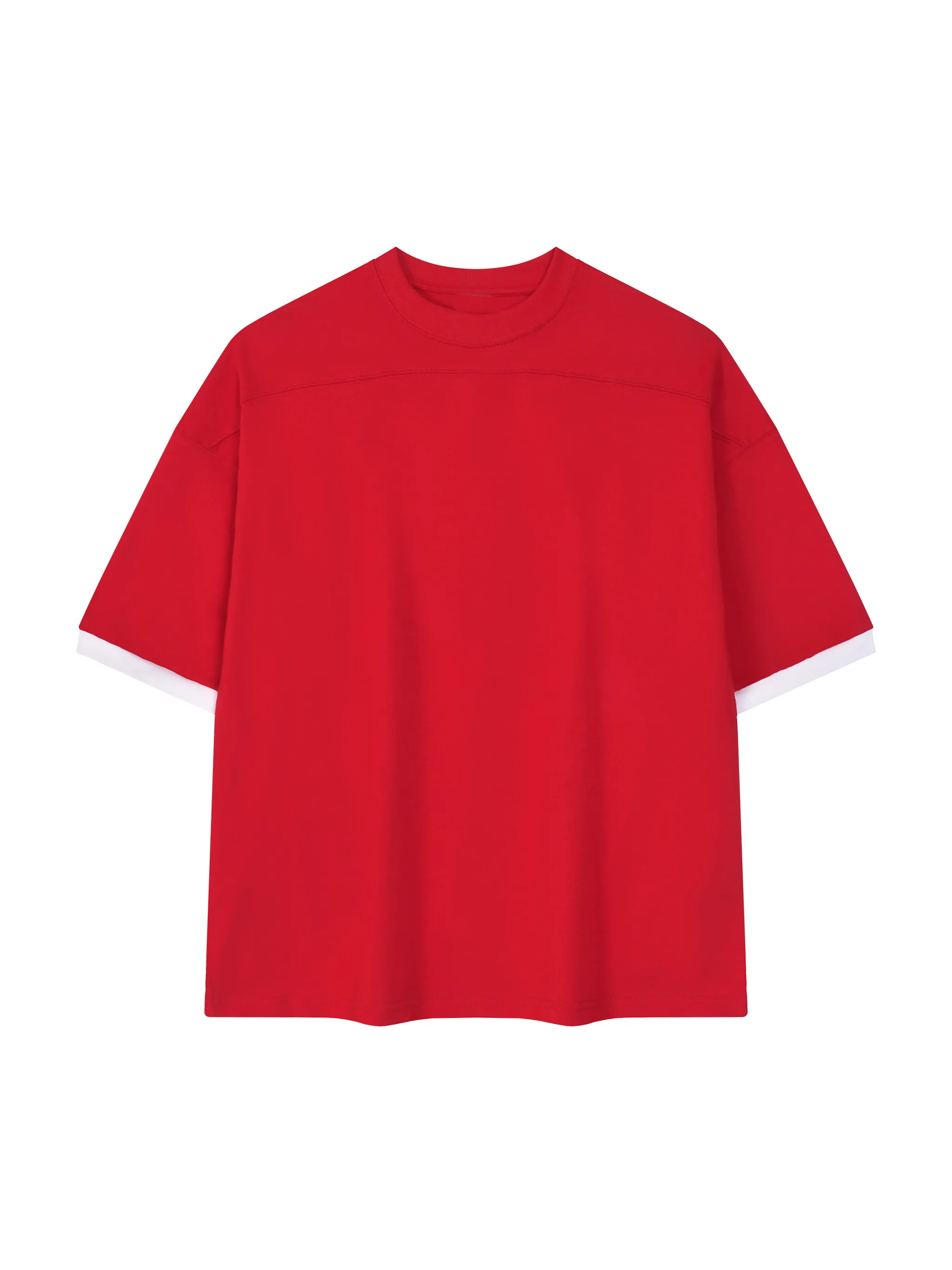 Unisex Color Block Drop Shoulder T-Shirt