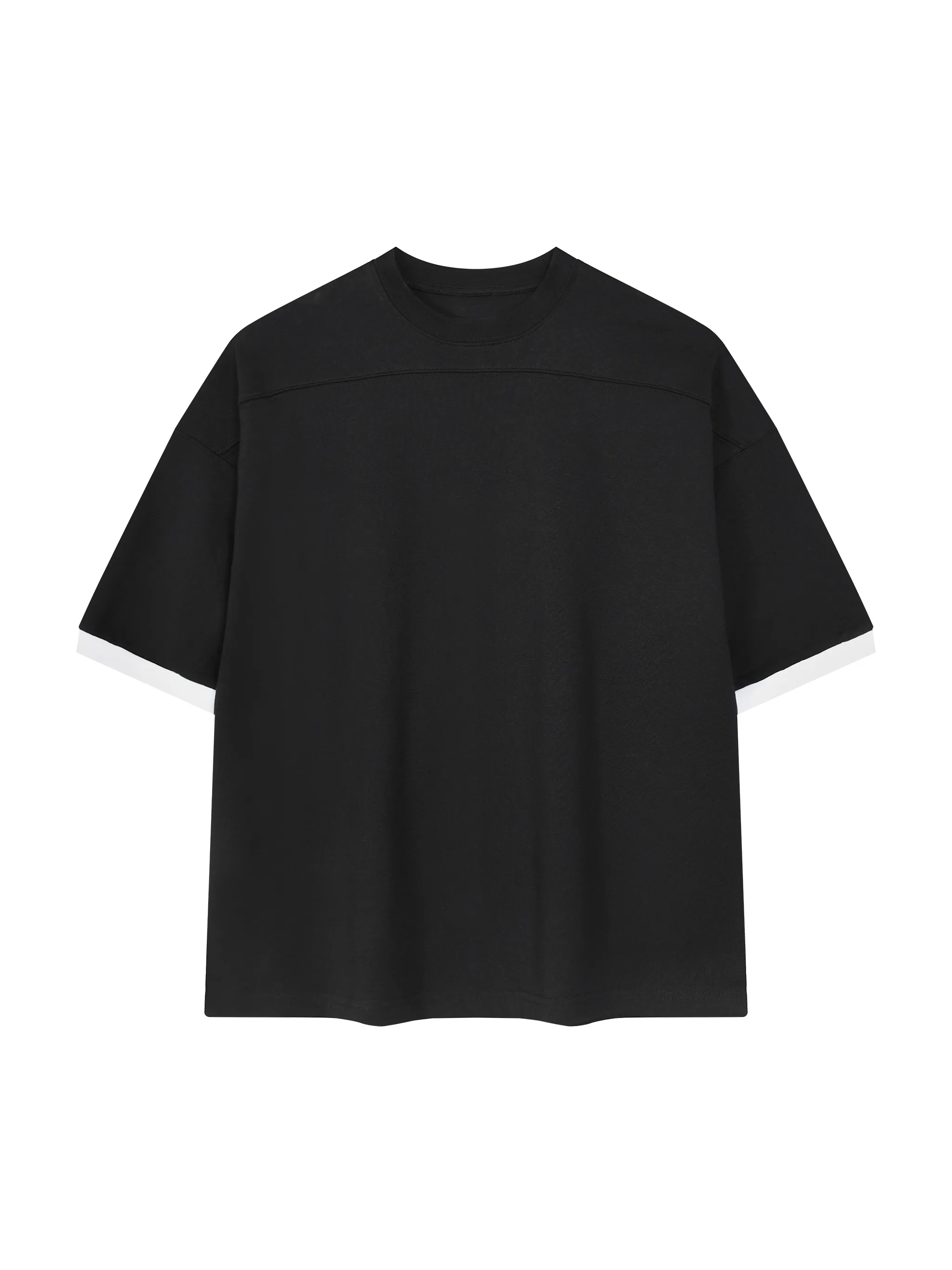 Unisex Color Block Drop Shoulder T-Shirt