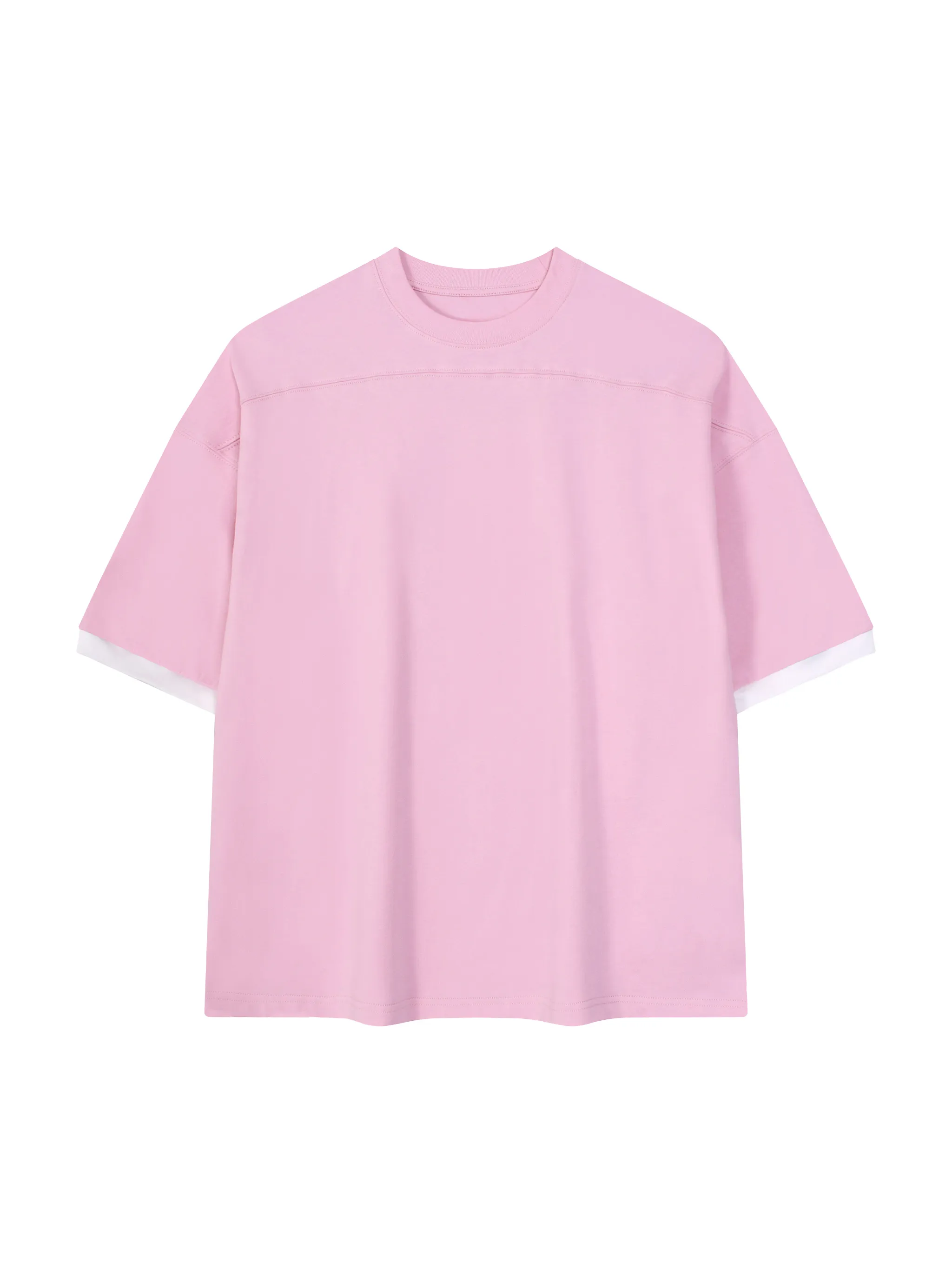 Unisex Color Block Drop Shoulder T-Shirt
