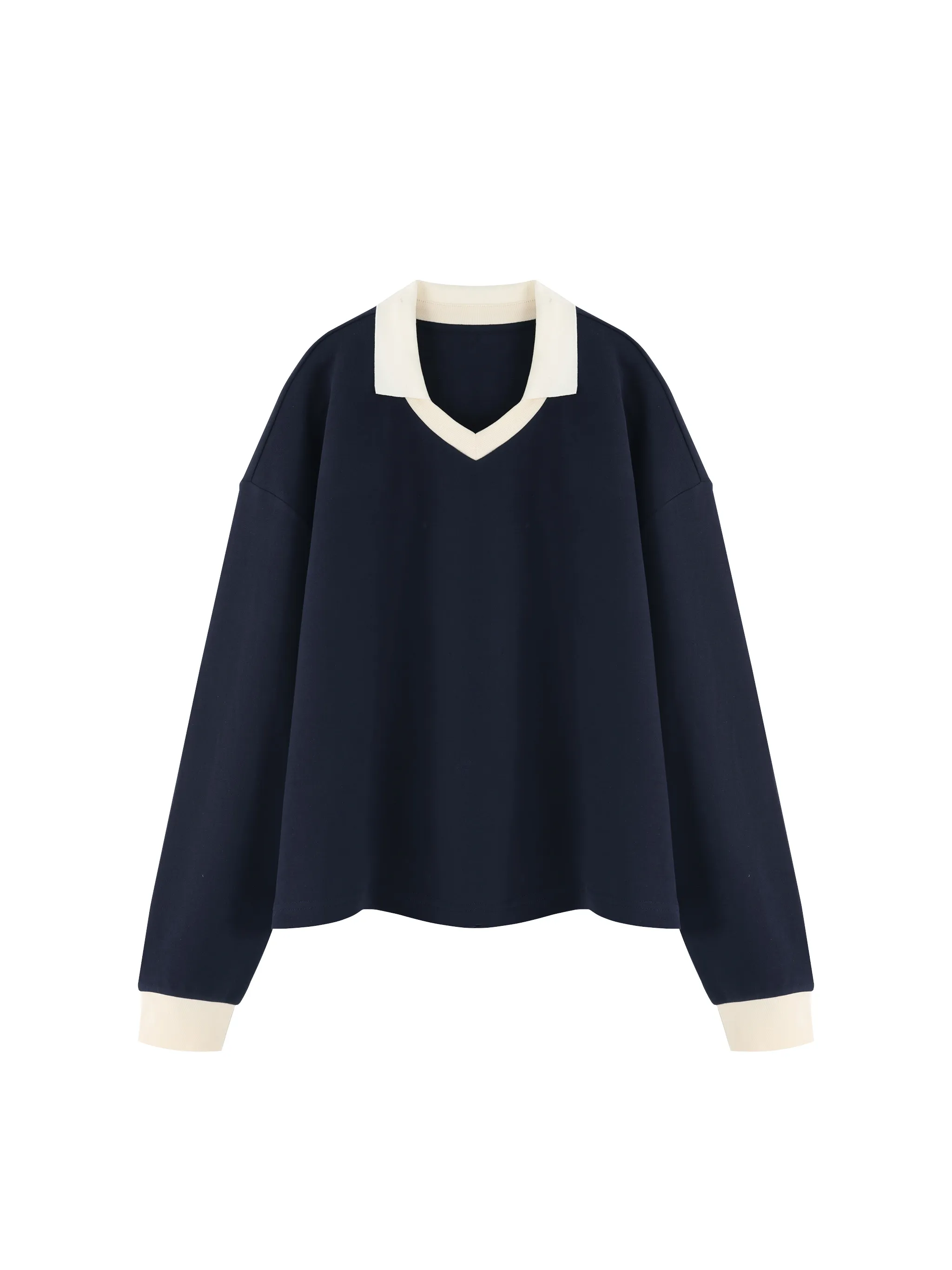 Unisex Color Block Long Sleeve Sweatshirt