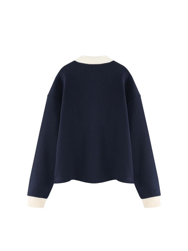 Unisex Color Block Long Sleeve Sweatshirt