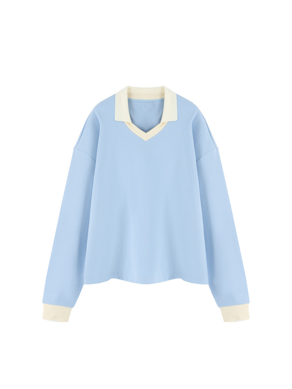 Unisex Color Block Long Sleeve Sweatshirt