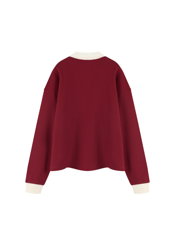 Unisex Color Block Long Sleeve Sweatshirt